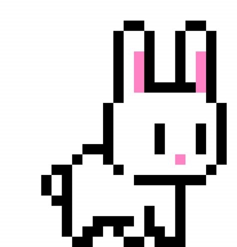 pixelated bunny nude